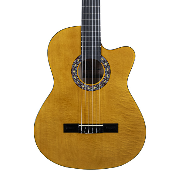 Barcelona LC 3900 CYW Kahverengi Cutaway Klasik Gitar