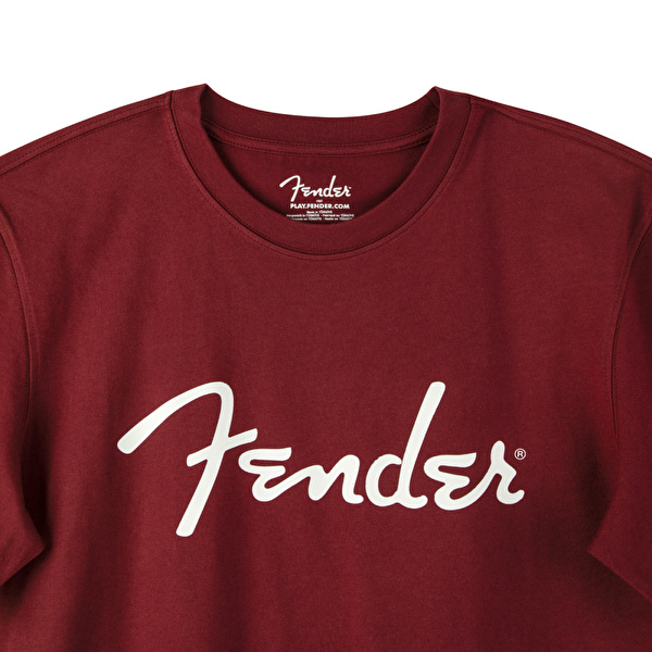 FENDER® Spaghetti Logo Bordo T-Shirt