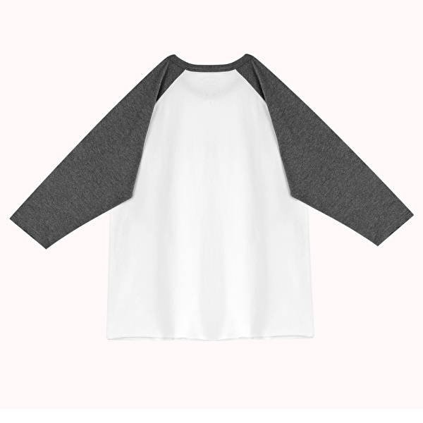 FENDER® Raglan Long Sleeve Beyaz ve Antrasit T-Shirt