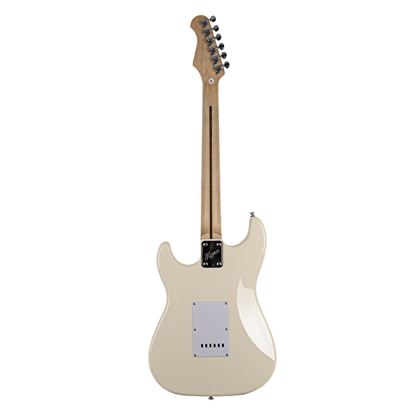 KOZMOS KGP-STG20HSS-OWH Beyaz Elektro Gitar + UNIQUE-MINI-BK 10W Amfi Başlangıç Paketi