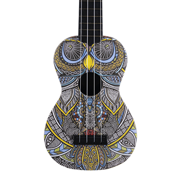 Karin Tribal Baykuş Desenli Soprano Ukulele
