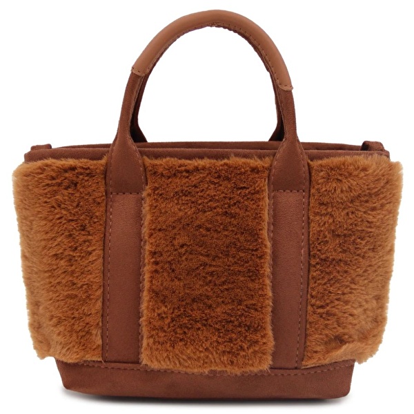 MAISON SACREE Miramar Peluş Kahverengi Extra Mini Kol Çantası