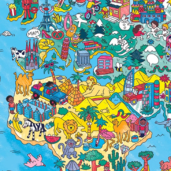 OMY Boyama Posteri - Atlas