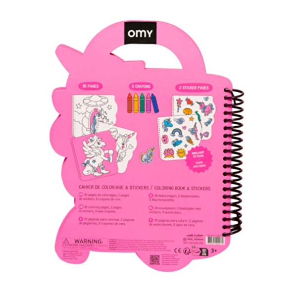 OMY Super Boyama & Sticker Defteri - Lily