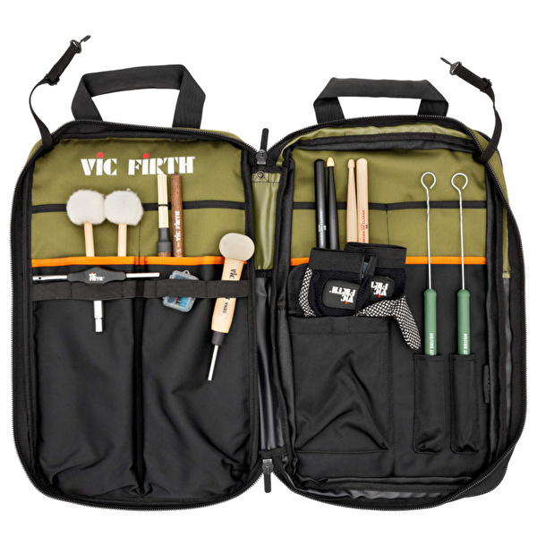 VIC FIRTH VXSB0114 - Yeşil/Siyah Profesyonel Baget Çantası