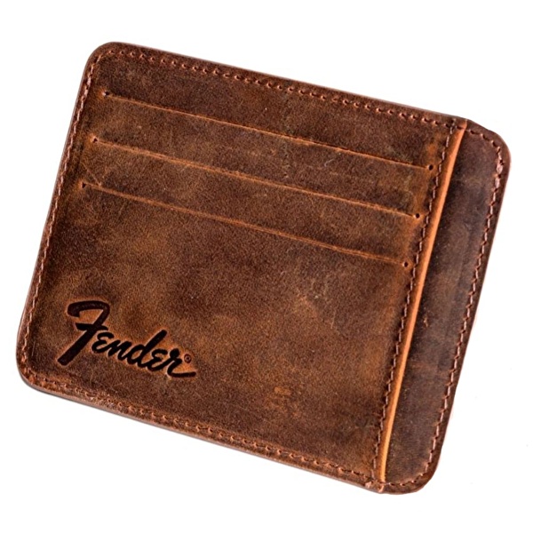 FENDER® Deri Kahverengi Kartlık