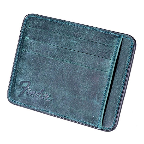FENDER® Deri Zeytin Yeşili Kartlık