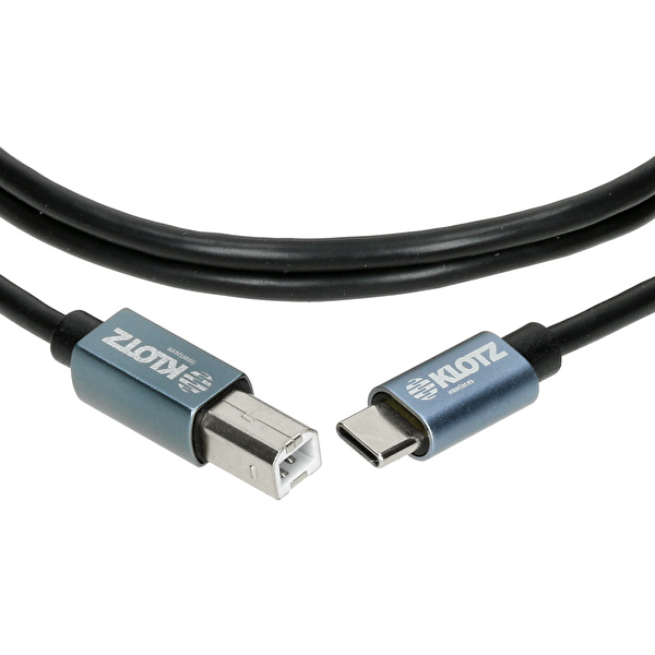 Klotz Yüksek Hızlı USB 2.0 C-B Uçlu USB Data Kablosu 3m