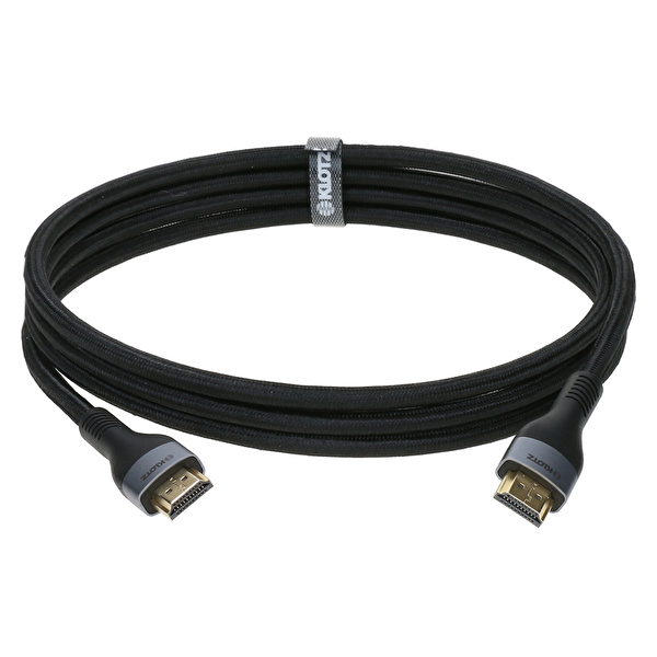Klotz Yüksek Hızlı ve Ethernetli HDMI 2.1 Kablo, PVC Siyah 2m HDMI-A / HDMI-A , Altın Kaplama