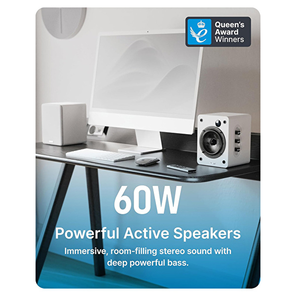 Majority D50X Raf Tipi Hoparlör - Beyaz