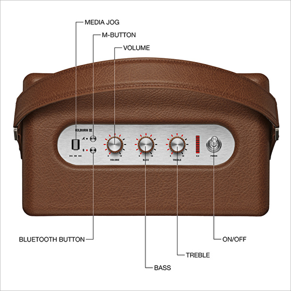 MARSHALL Kilburn III BT Kahverengi Bluetooth Hoparlör