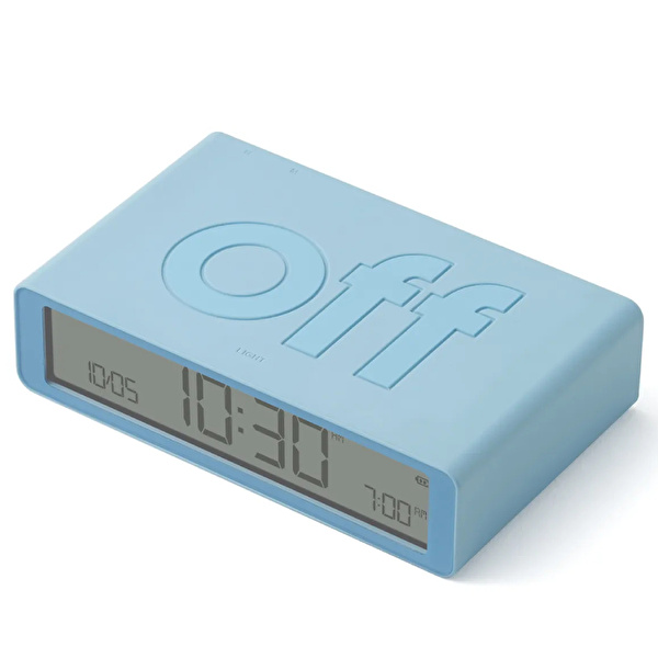 LEXON Flip Klasik Şarj Edilebilir Alarm Saat Açık Mavi