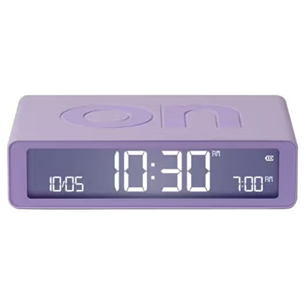 LEXON Flip Klasik Şarj Edilebilir Alarm Saat Lila
