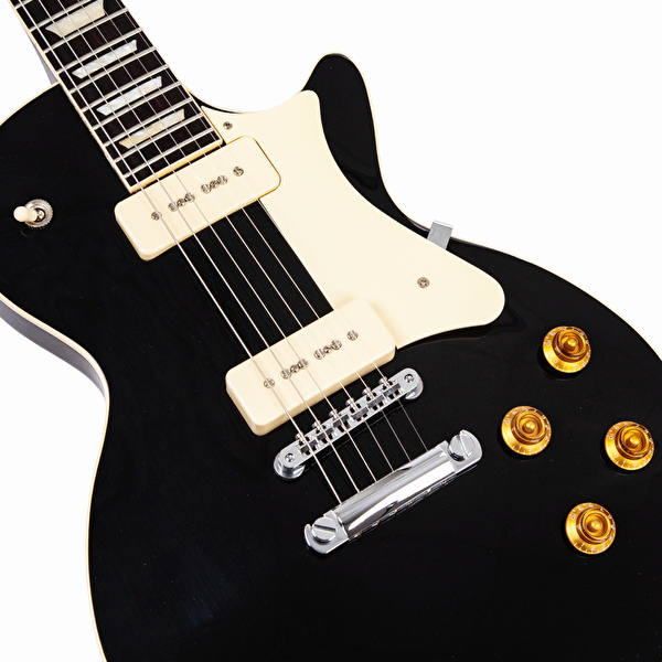HERITAGE Standard II Collection H-150 P90 w/Case Dirty Ebony Elektro Gitar