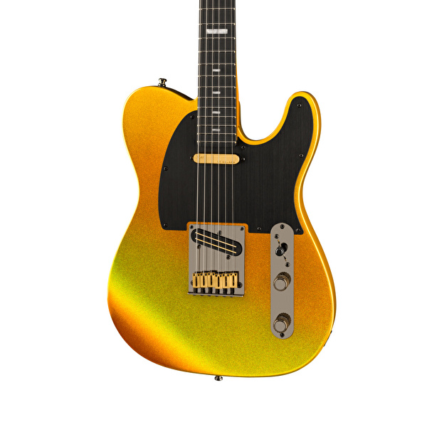 Fender 75th Anniversary American Ultra II Telecaster Abanoz Klavye Liquid Gold Elektro Gitar