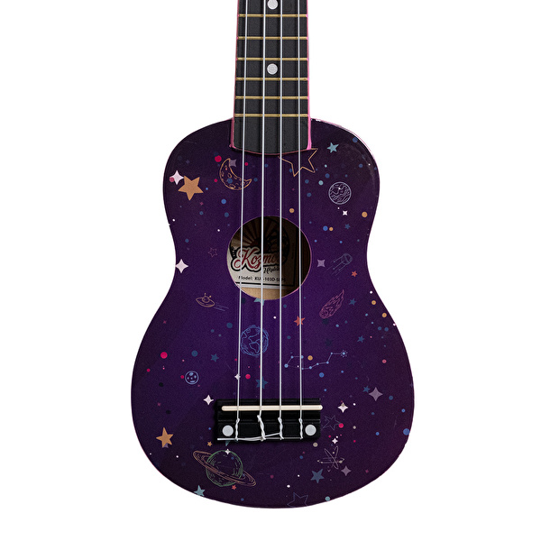 KOZMOS KUK-103D-SLPS Uzay Desenli Soprano Ukulele (Kılıf Dahil)