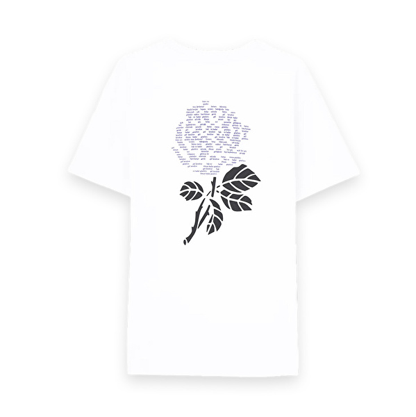 REFLECT STUDIO Gül Kendine Premium Beyaz T-Shirt