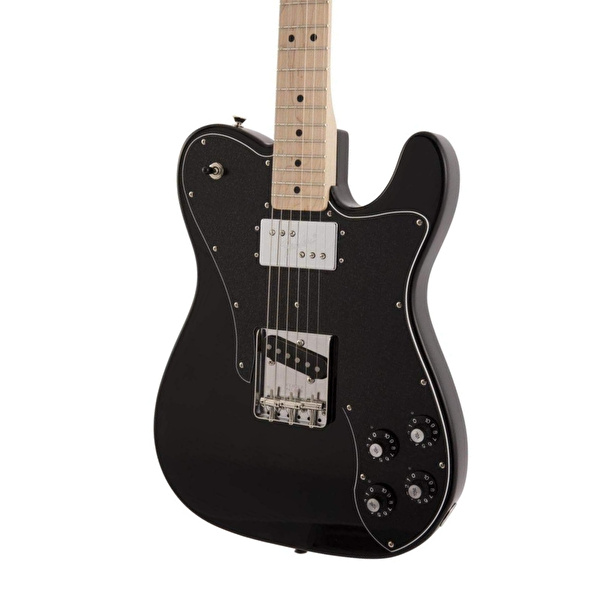 Fender Made in Japan Traditional 70s Telecaster Custom Akçaağaç Klavye Black w/Bag Elektro Gitar
