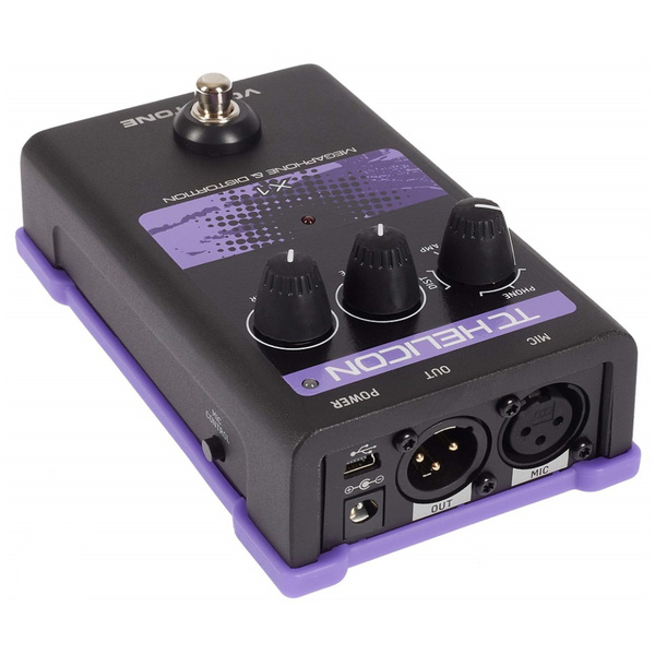 TC Helicon VOICETONE X1 Tek Butonlu Stompbox Megafon Ve Distortion Vokal Efekt Pedalı