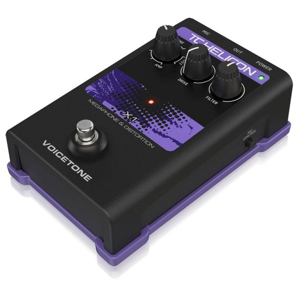 TC Helicon VOICETONE X1 Tek Butonlu Stompbox Megafon Ve Distortion Vokal Efekt Pedalı