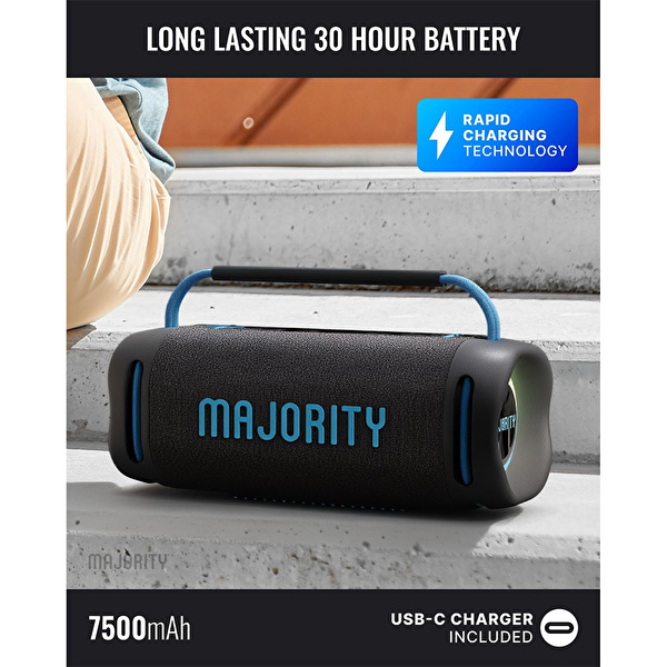 Majority Move 4 (M4) 60W IPX67 Taşınabilir Bluetooth Hoparlör