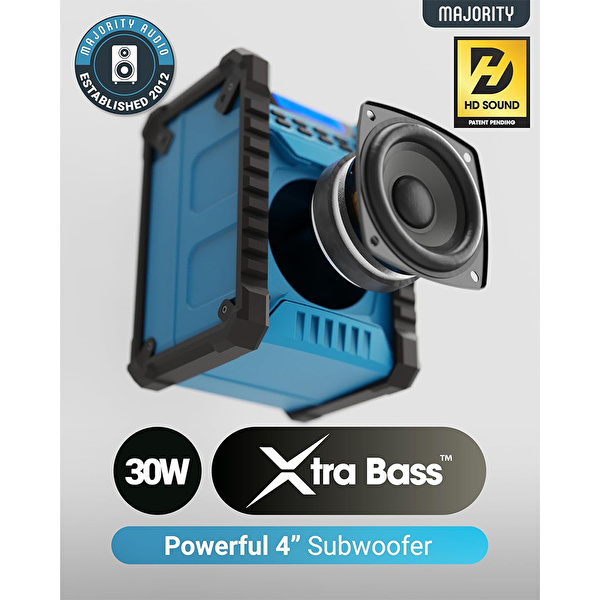 Majority Landbeach 30W IPX54 Taşınabilir DAB/FM Radyo Bluetooth Hoparlör