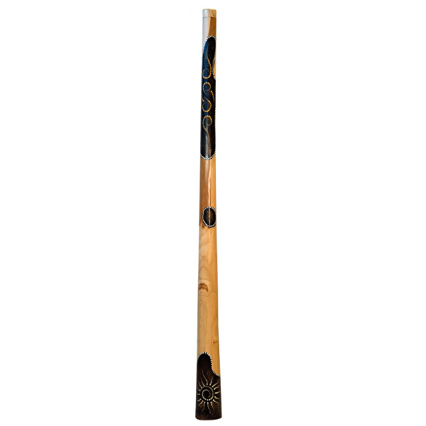 TERRE 38140014 - Boyalı Tik Ağacı Didgeridoo 150 cm