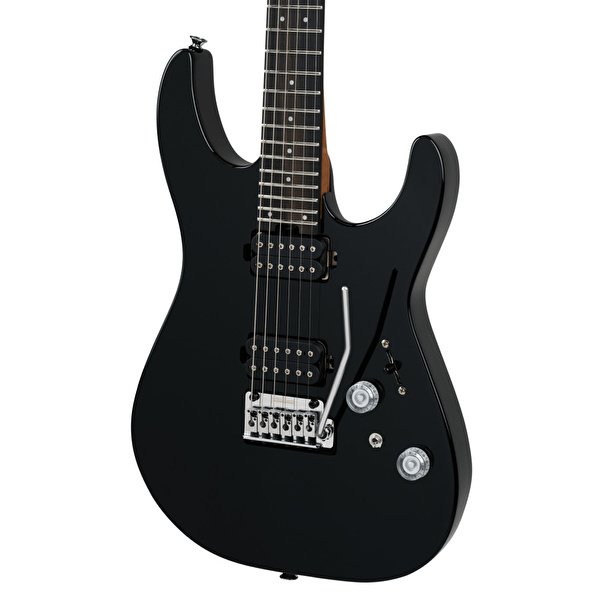 Charvel Pro-Mod Plus DK24 HH 2PT Abanoz Klavye Raven Black Elektro Gitar