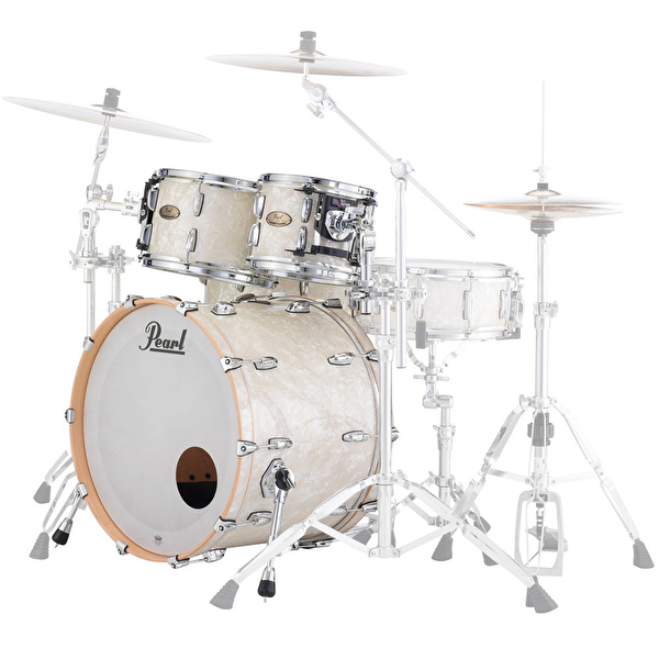 PEARL STS924XSP/C405 Session Studio Nicotine White Marine Pearl 4 Parça (22B/10T/12T/16F) Akustik Davul Seti