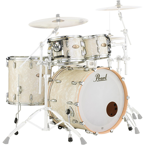 PEARL STS924XSP/C405 Session Studio Nicotine White Marine Pearl 4 Parça (22B/10T/12T/16F) Akustik Davul Seti