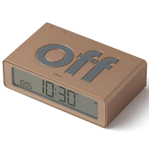 LEXON Flip Mini Şarj Edilebilir Alarm Saat Dore