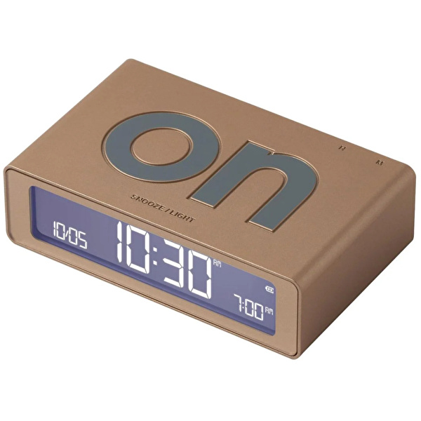 LEXON Flip Mini Şarj Edilebilir Alarm Saat Dore