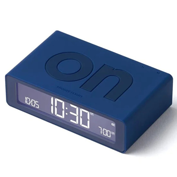 LEXON Flip Mini Şarj Edilebilir Alarm Saat Lacivert
