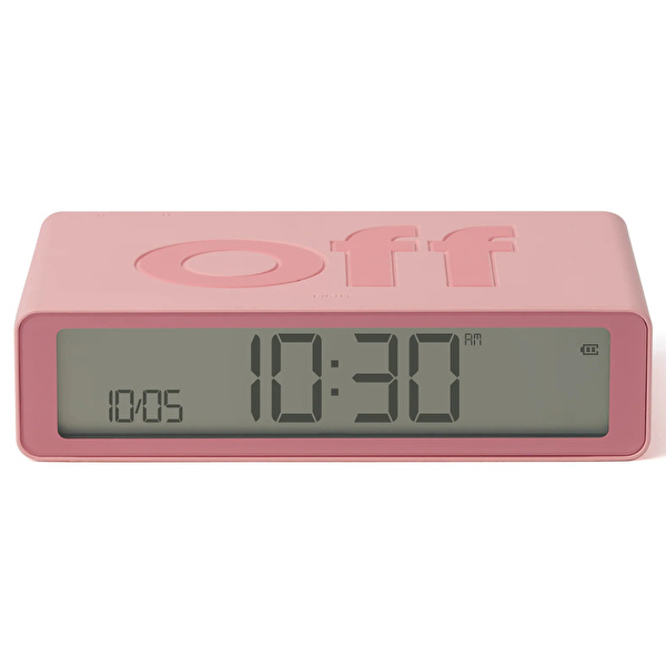 LEXON Flip Klasik Şarj Edilebilir Alarm Saat Pembe
