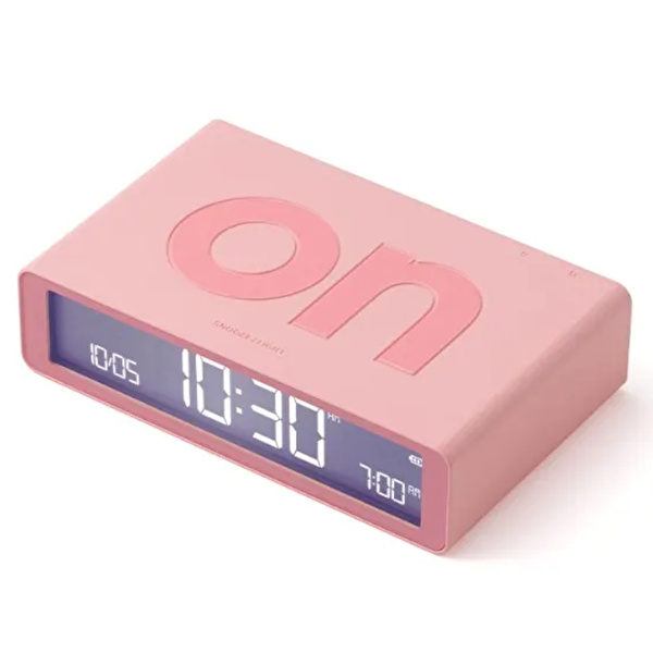 LEXON Flip Klasik Şarj Edilebilir Alarm Saat Pembe