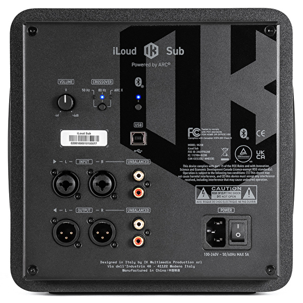 IK Multimedia IP-ILOUD-SUB-IN iLoud Sub Stüdyo Subwoofer (ARC Mikrofon Dahil)