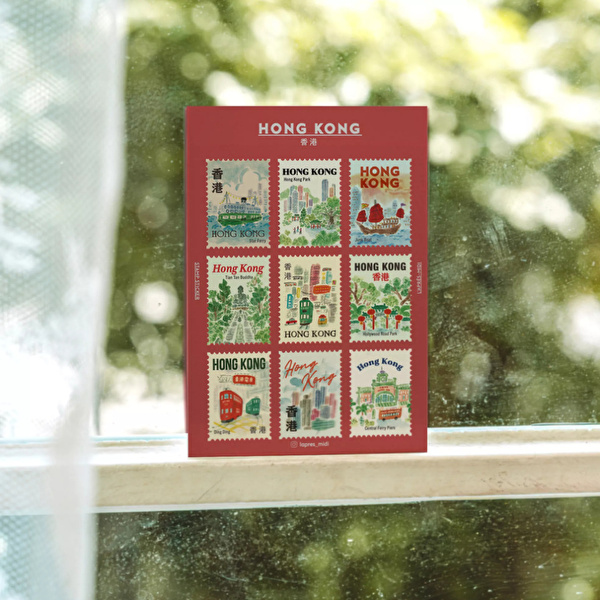 L'APRES-MIDI- Posta Pulu Sticker - Hong Kong 1 (9'lu Paket)