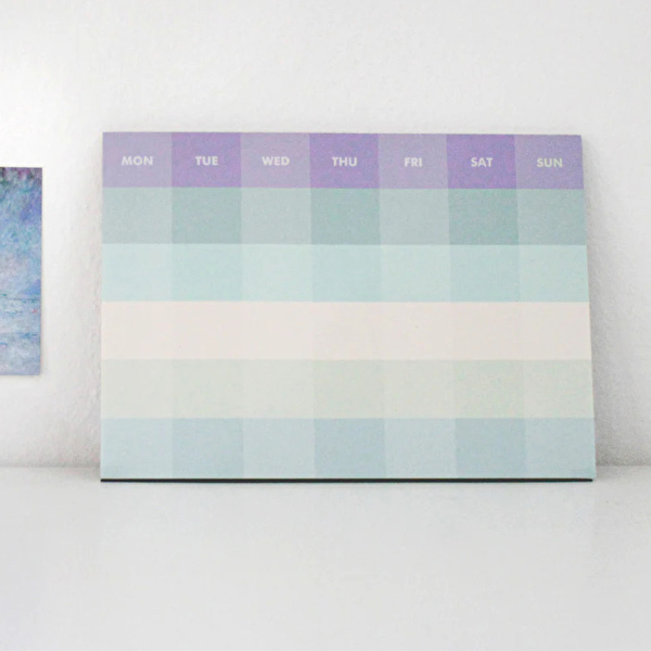 PAPERWAYS - Palet Masaüstü - Water Lilies (Monet) Aylık Planlayıcı