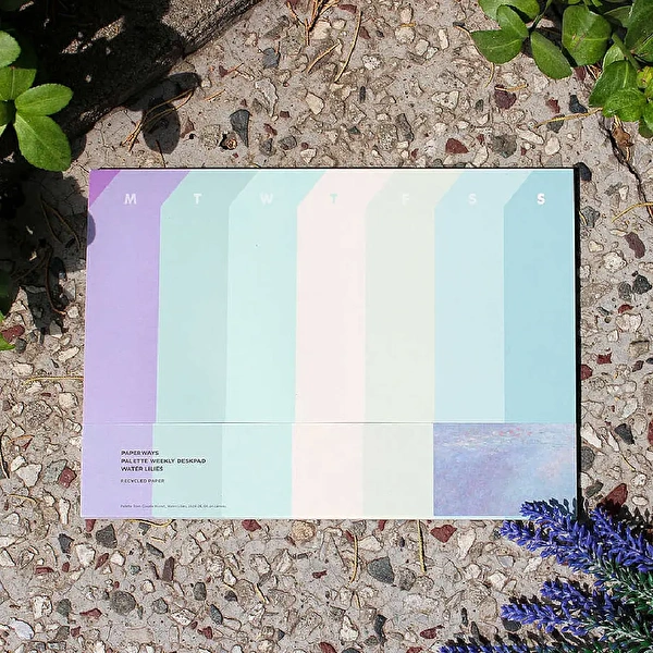 PAPERWAYS - Palet Masaüstü - Water Lilies (Monet) Haftalık Planlayıcı