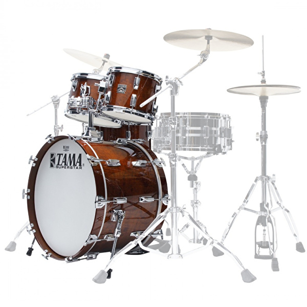 TAMA SU42RS-SMH Superstar 50. Yıl Limited Reissue Super Mahogany 4 Parça (22B/10T/12T/16F) Akustik Davul Seti