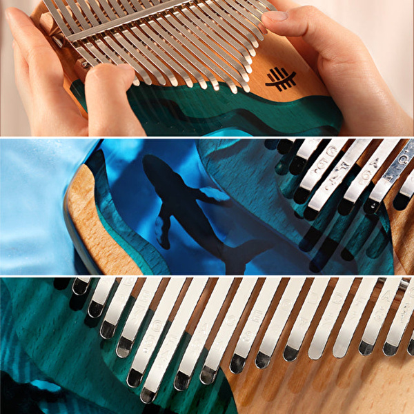 HLURU KWD21 Whale Deep Ocean Plate 21 Tuşlu Kalimba