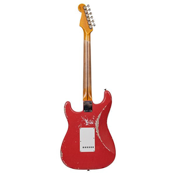 Fender Custom Shop 1957 Stratocaster Heavy Relic Aged Fiesta Red Elektro Gitar