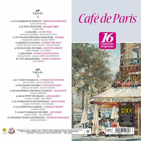 Various Artists - Cafe De Paris (Mor Renkli LP)