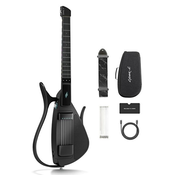 ENYA CYBER G/SBK Guitar Strings Model - Siyah