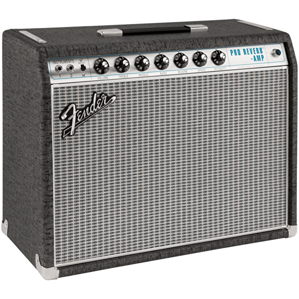 Fender Limited Edition 68 Custom Pro Reverb Celestion G12 Redback Pewter Elektro Gitar Amfisi
