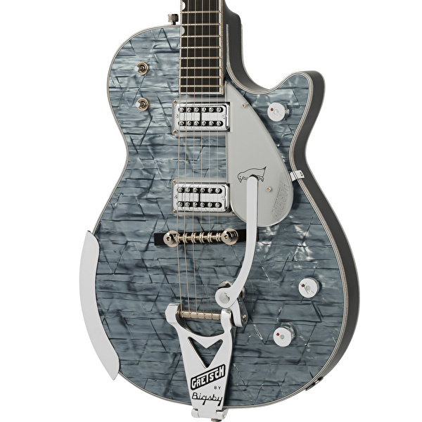 Gretsch Limited Edition G6134T-58 Penguin String-Thru Bigsby Light Blue Pearl Elektro Gitar (Case Dahil)