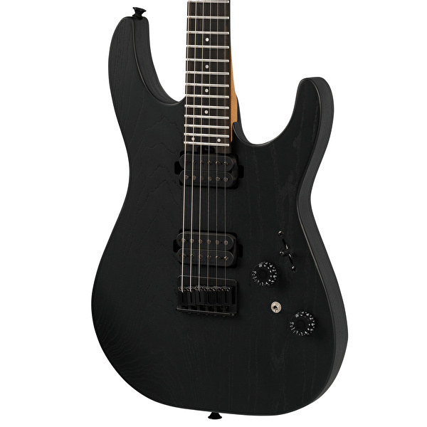 Charvel Pro-Mod Plus Dinky DK24 HH HT Black Ash Elektro Gitar (Gigbag Dahil)