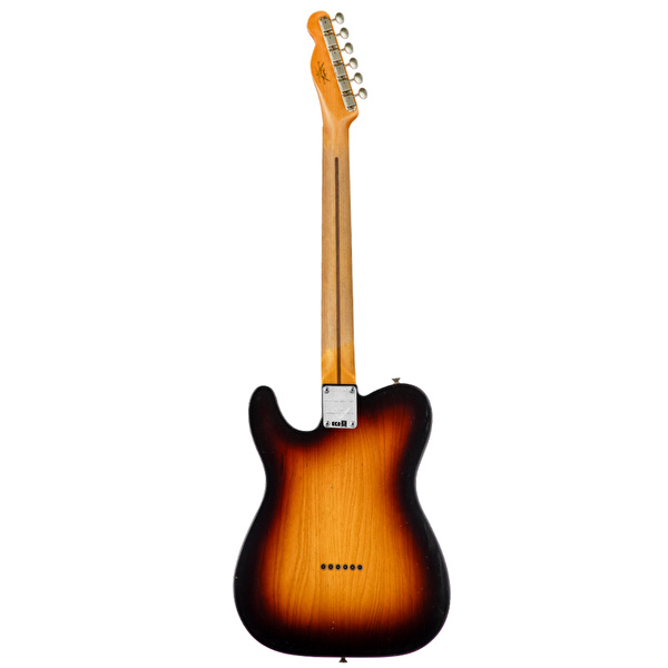 Fender Custom Shop Limited 1955 Telecaster Journeyman Relic Wide Fade 2 Renk Sunburst Elektro Gitar