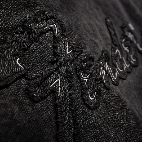 FENDER® Wash Raw Edge Antrasit Sweetshirt