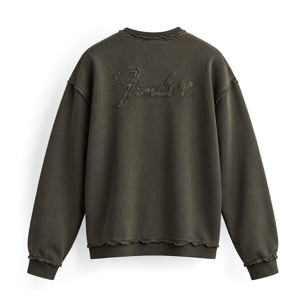 FENDER® Wash Raw Edge Mint Yeşili Sweetshirt